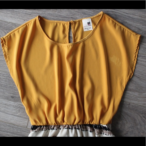 MUSTARD TOP DRESS - Picture 2 of 8